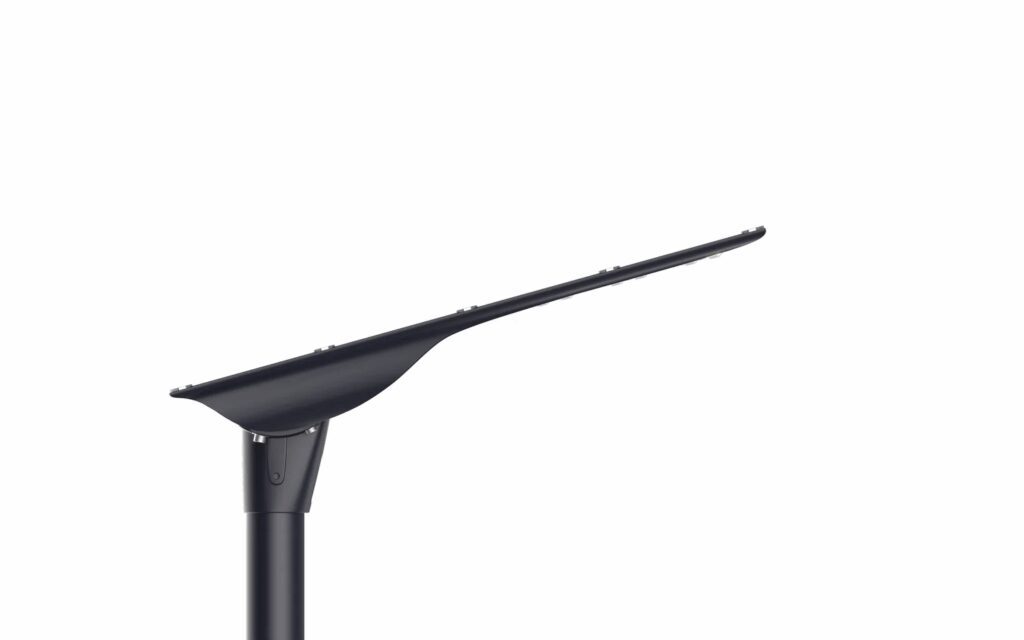 Modern LED street lamp on pole