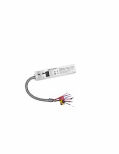 LED emergency driver with conduit and wires