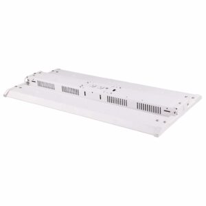 Slim rectangular industrial LED light fixture
