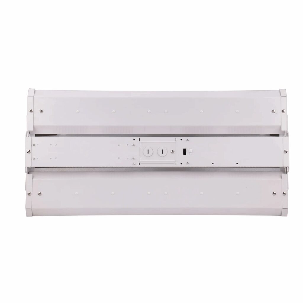 High bay LED fixture back with junction box