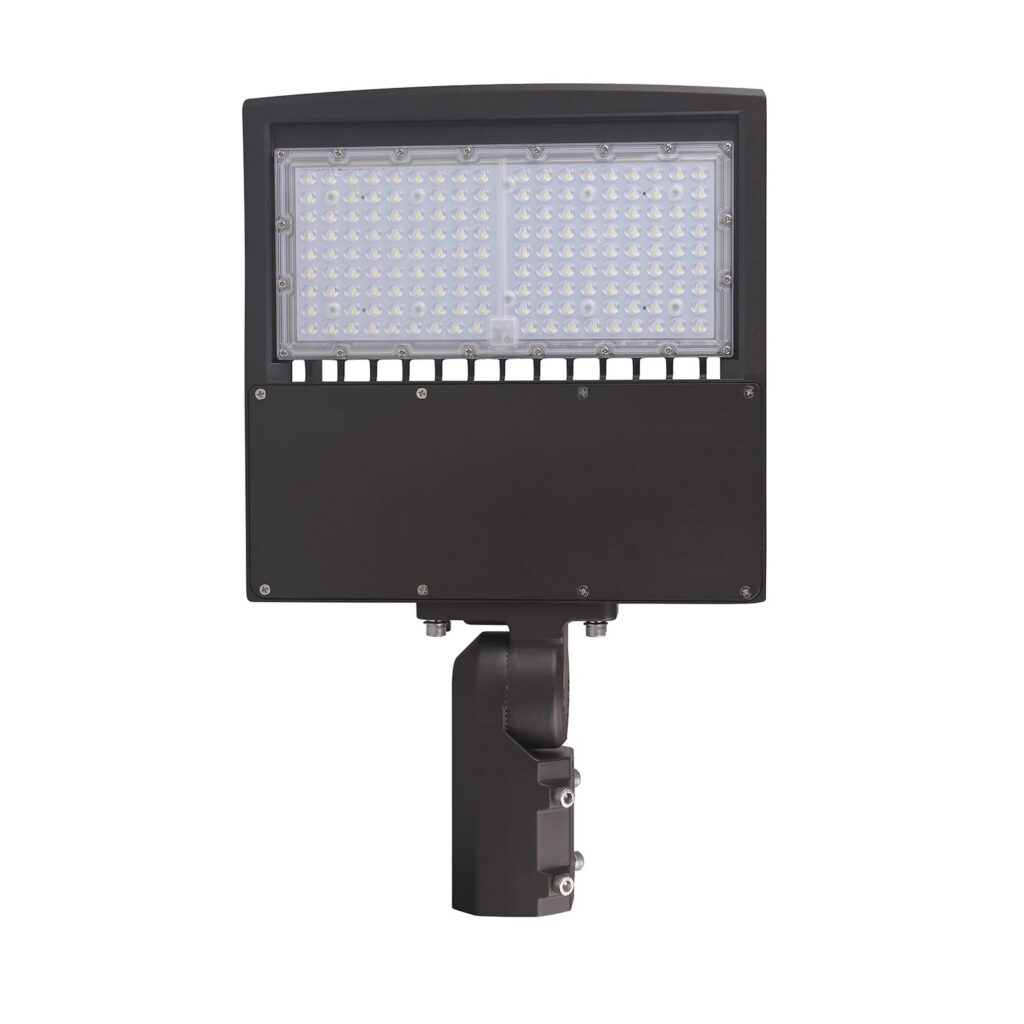Adjustable pole mount LED area light