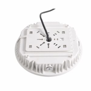White LED light housing with black cable
