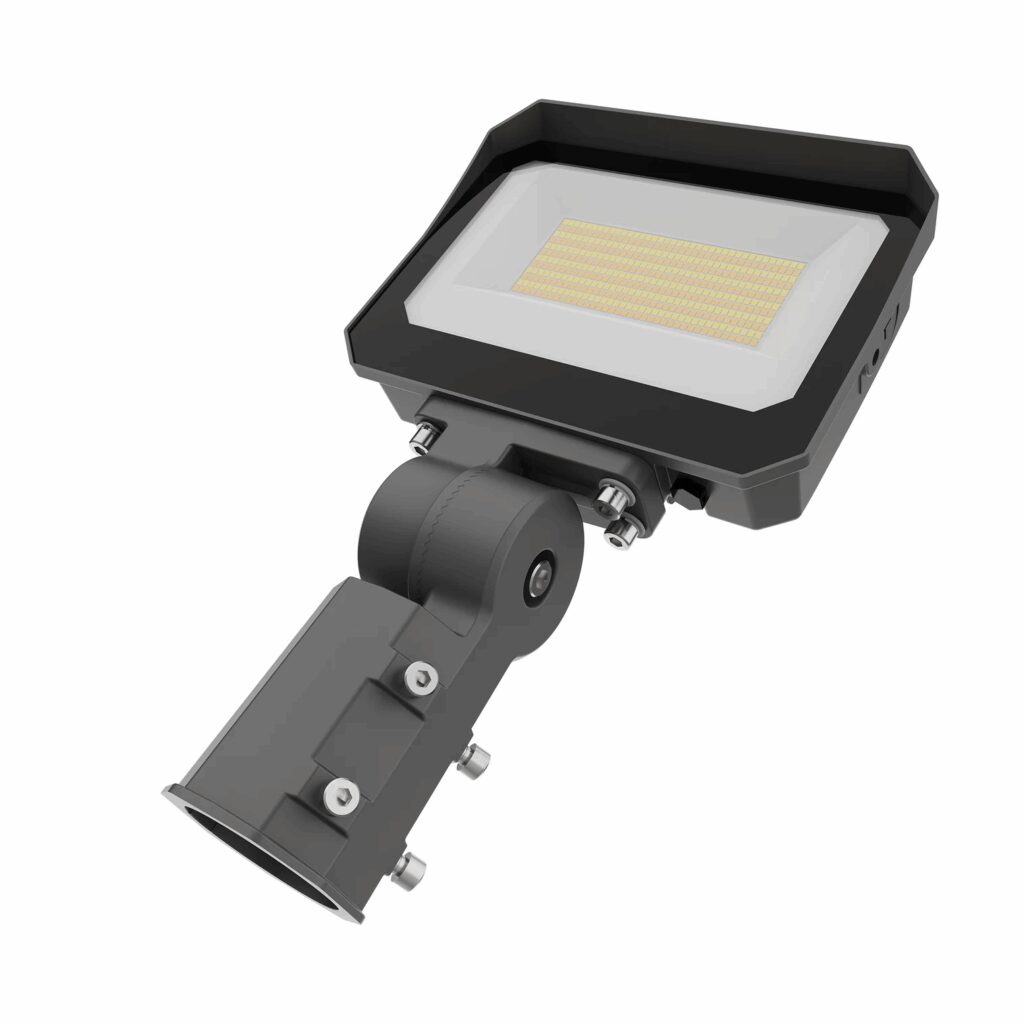 Adjustable LED floodlight fixture