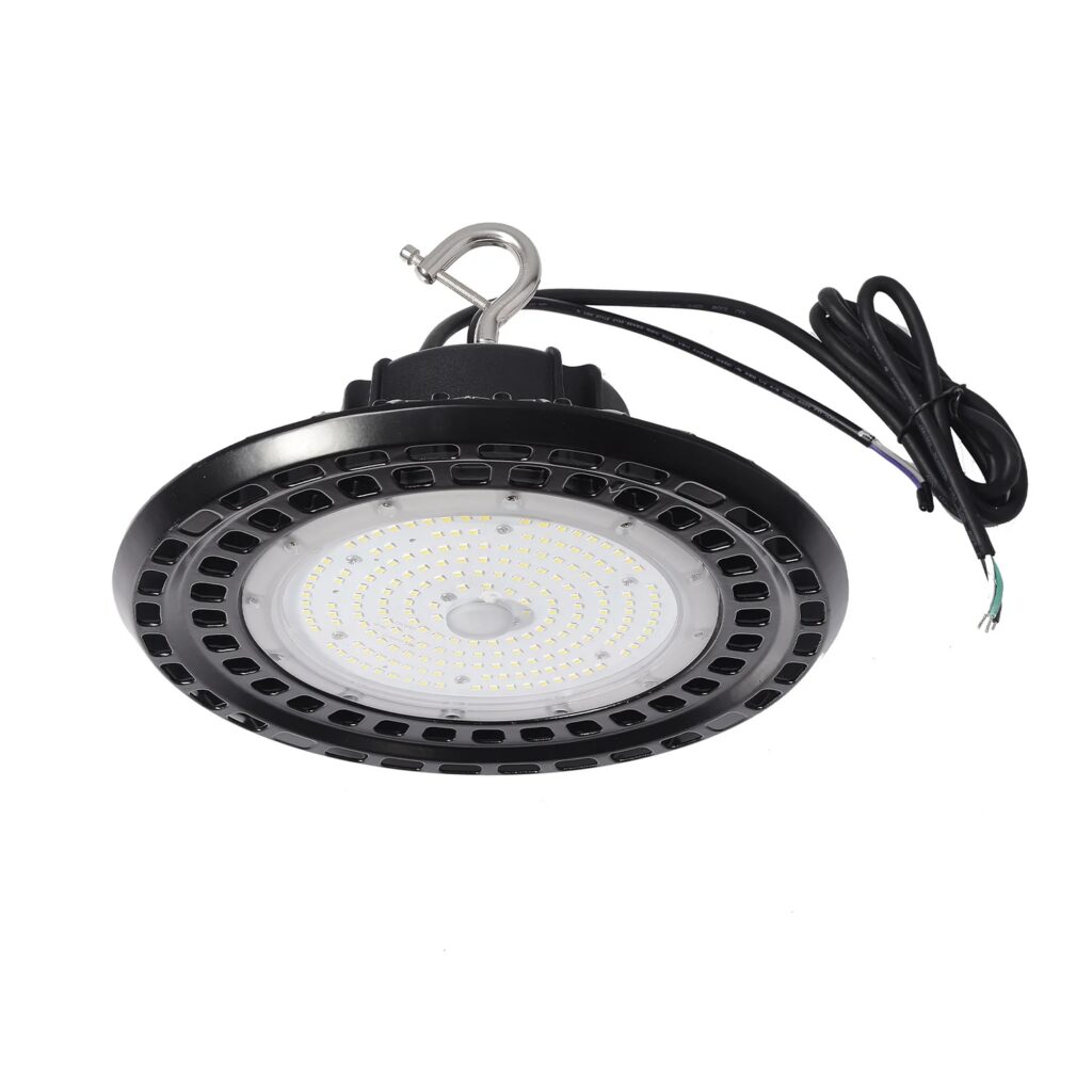 Round industrial LED high bay lamp with cable