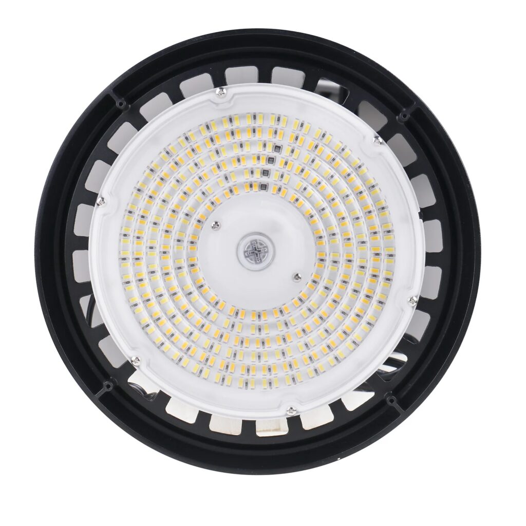 Round LED high bay light fixture
