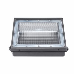 Rectangular outdoor LED wall light fixture