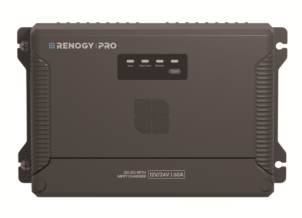 Renogy Pro DC-DC MPPT charger front panel