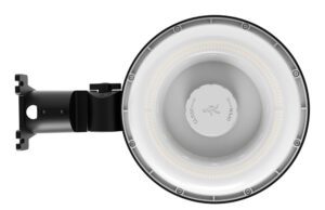 Circular LED ring light with mounting bracket